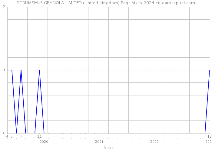 SCRUMSHUS GRANOLA LIMITED (United Kingdom) Page visits 2024 