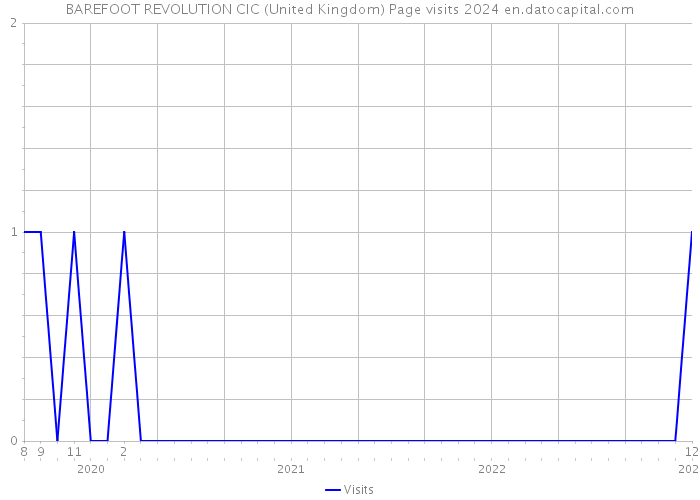 BAREFOOT REVOLUTION CIC (United Kingdom) Page visits 2024 