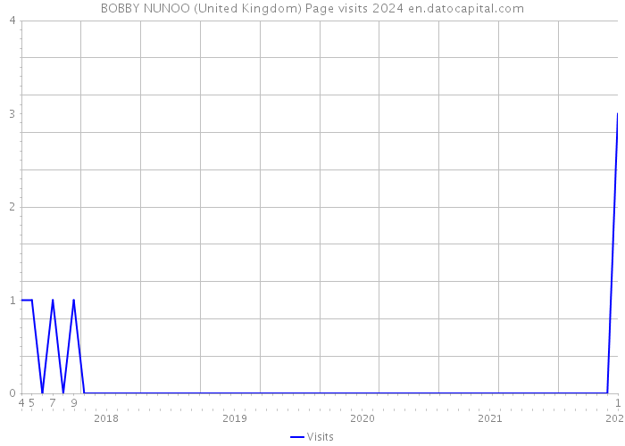 BOBBY NUNOO (United Kingdom) Page visits 2024 