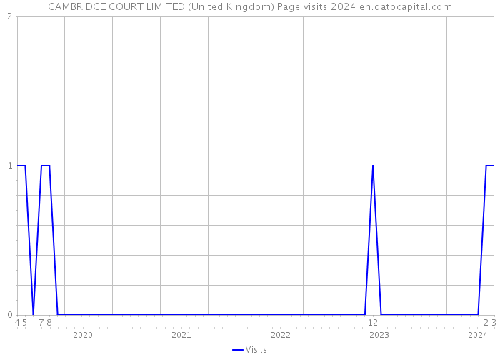 CAMBRIDGE COURT LIMITED (United Kingdom) Page visits 2024 