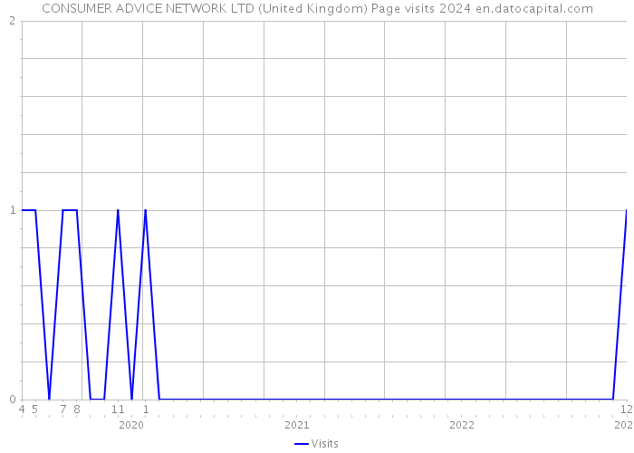 CONSUMER ADVICE NETWORK LTD (United Kingdom) Page visits 2024 