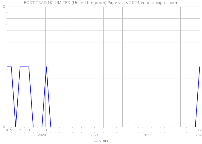 FORT TRADING LIMITED (United Kingdom) Page visits 2024 