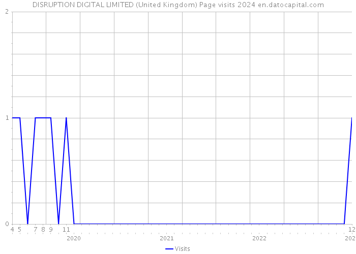 DISRUPTION DIGITAL LIMITED (United Kingdom) Page visits 2024 