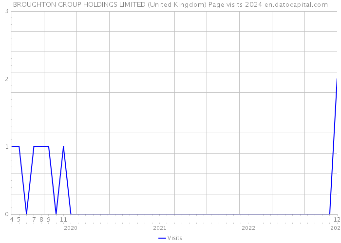 BROUGHTON GROUP HOLDINGS LIMITED (United Kingdom) Page visits 2024 