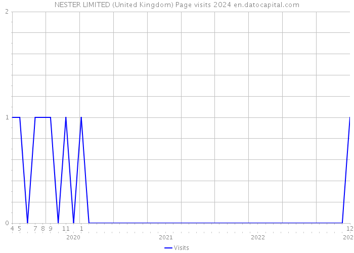 NESTER LIMITED (United Kingdom) Page visits 2024 