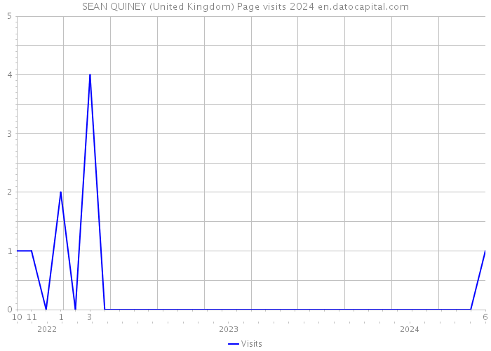 SEAN QUINEY (United Kingdom) Page visits 2024 