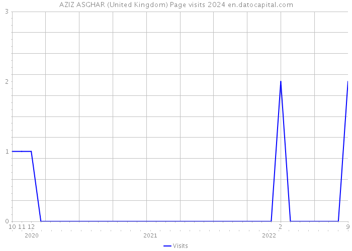 AZIZ ASGHAR (United Kingdom) Page visits 2024 