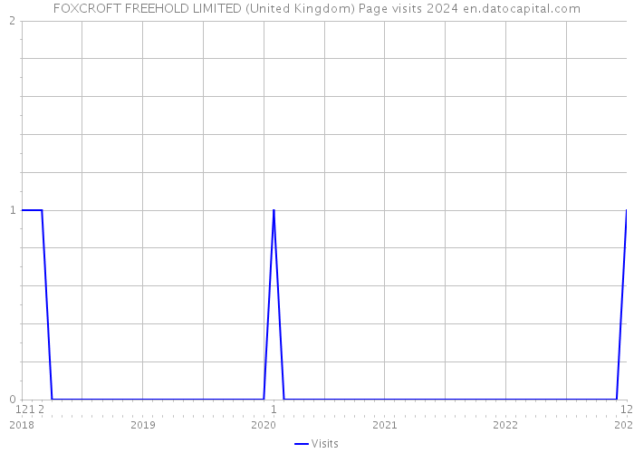 FOXCROFT FREEHOLD LIMITED (United Kingdom) Page visits 2024 