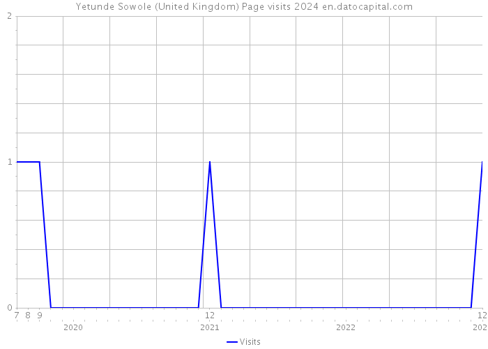 Yetunde Sowole (United Kingdom) Page visits 2024 