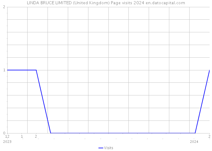 LINDA BRUCE LIMITED (United Kingdom) Page visits 2024 