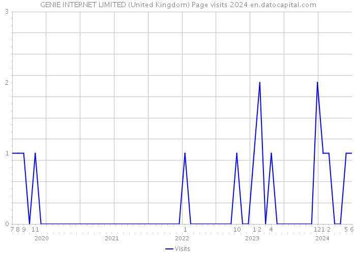 GENIE INTERNET LIMITED (United Kingdom) Page visits 2024 