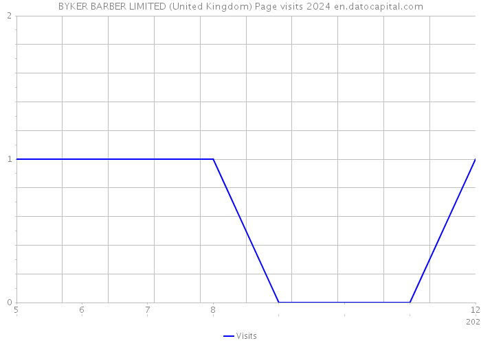 BYKER BARBER LIMITED (United Kingdom) Page visits 2024 