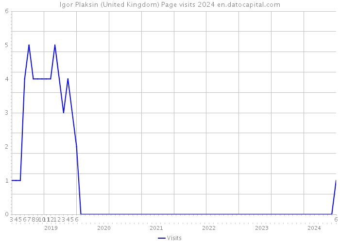 Igor Plaksin (United Kingdom) Page visits 2024 