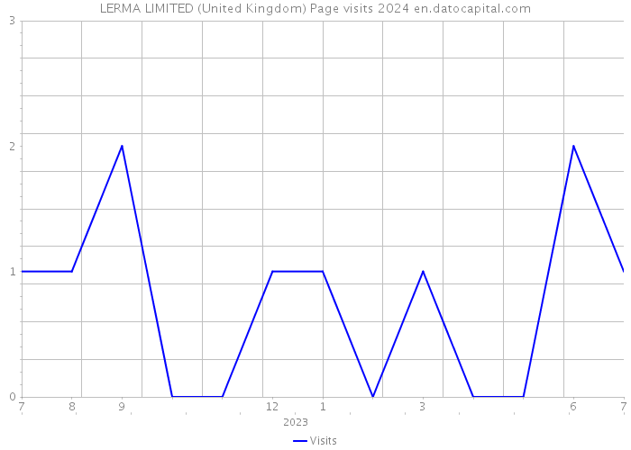 LERMA LIMITED (United Kingdom) Page visits 2024 