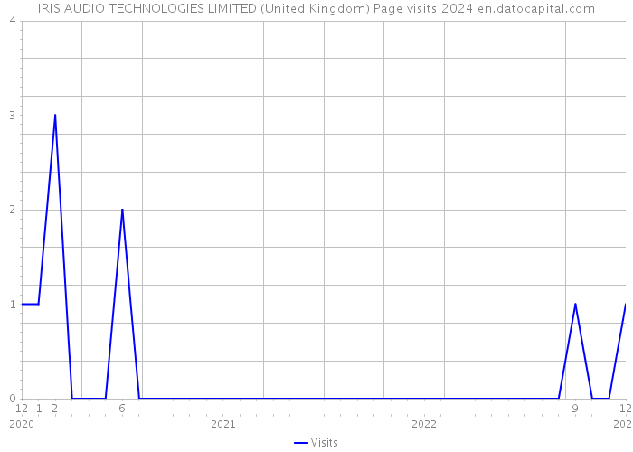 IRIS AUDIO TECHNOLOGIES LIMITED (United Kingdom) Page visits 2024 