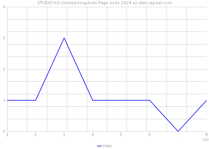 STUDIO KO (United Kingdom) Page visits 2024 