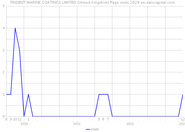 TRIDENT MARINE COATINGS LIMITED (United Kingdom) Page visits 2024 