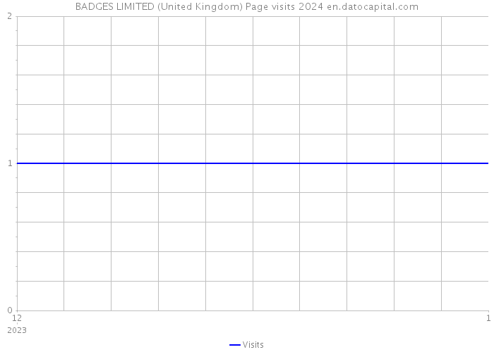 BADGES LIMITED (United Kingdom) Page visits 2024 