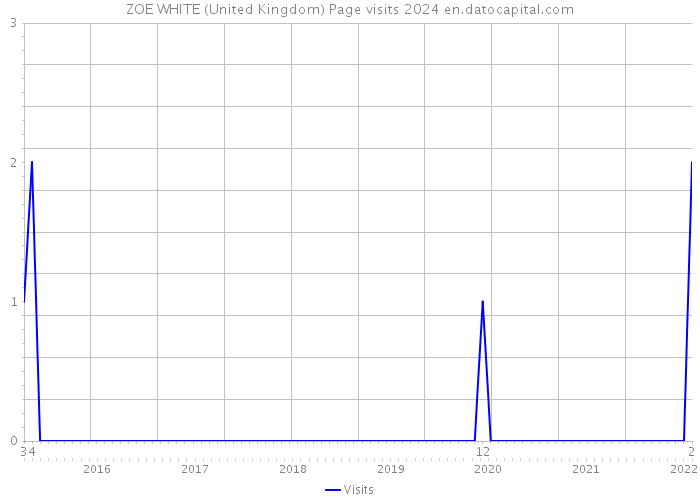 ZOE WHITE (United Kingdom) Page visits 2024 