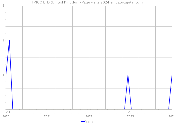 TRIGO LTD (United Kingdom) Page visits 2024 