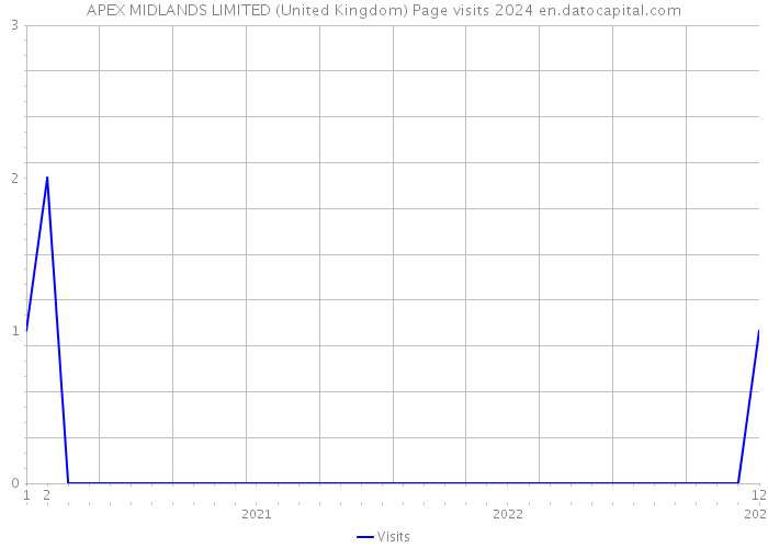 APEX MIDLANDS LIMITED (United Kingdom) Page visits 2024 