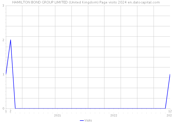 HAMILTON BOND GROUP LIMITED (United Kingdom) Page visits 2024 