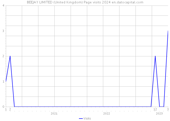 BEEJAY LIMITED (United Kingdom) Page visits 2024 