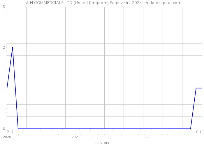 L & H COMMERCIALS LTD (United Kingdom) Page visits 2024 