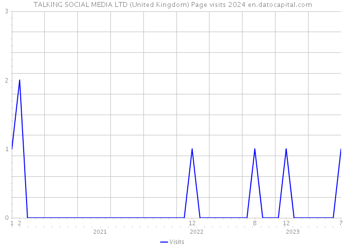 TALKING SOCIAL MEDIA LTD (United Kingdom) Page visits 2024 