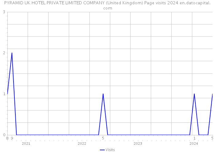 PYRAMID UK HOTEL PRIVATE LIMITED COMPANY (United Kingdom) Page visits 2024 