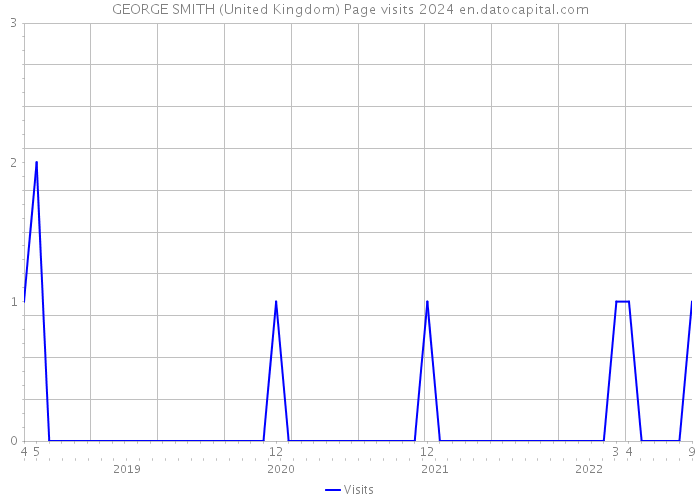 GEORGE SMITH (United Kingdom) Page visits 2024 