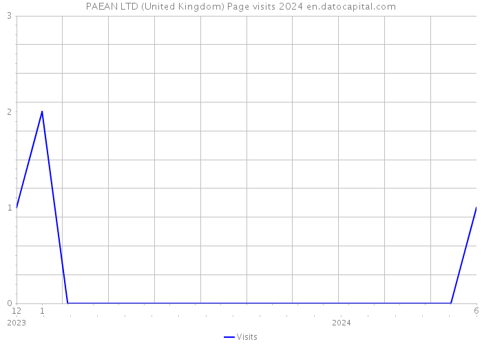 PAEAN LTD (United Kingdom) Page visits 2024 