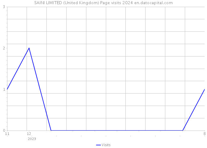 SAINI LIMITED (United Kingdom) Page visits 2024 