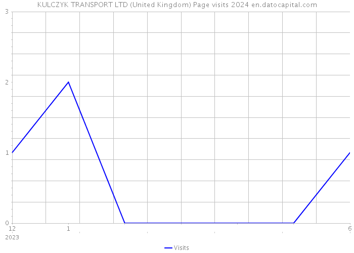 KULCZYK TRANSPORT LTD (United Kingdom) Page visits 2024 