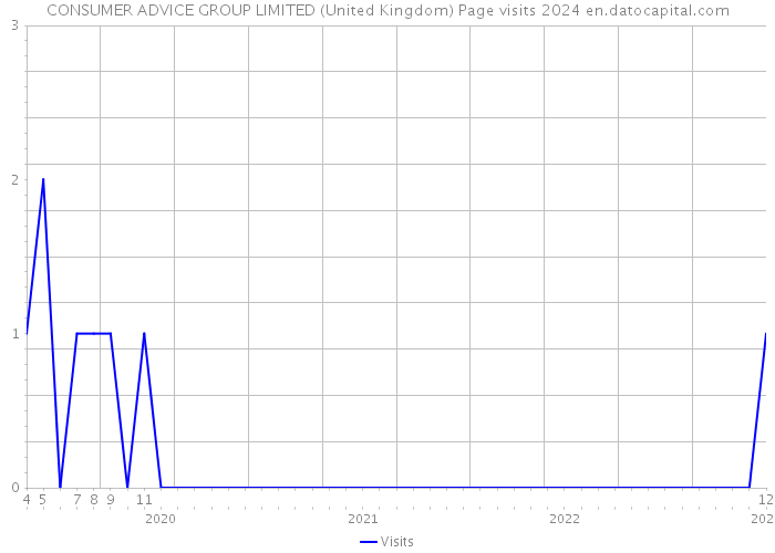 CONSUMER ADVICE GROUP LIMITED (United Kingdom) Page visits 2024 