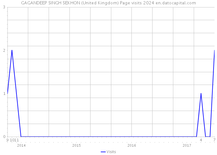 GAGANDEEP SINGH SEKHON (United Kingdom) Page visits 2024 