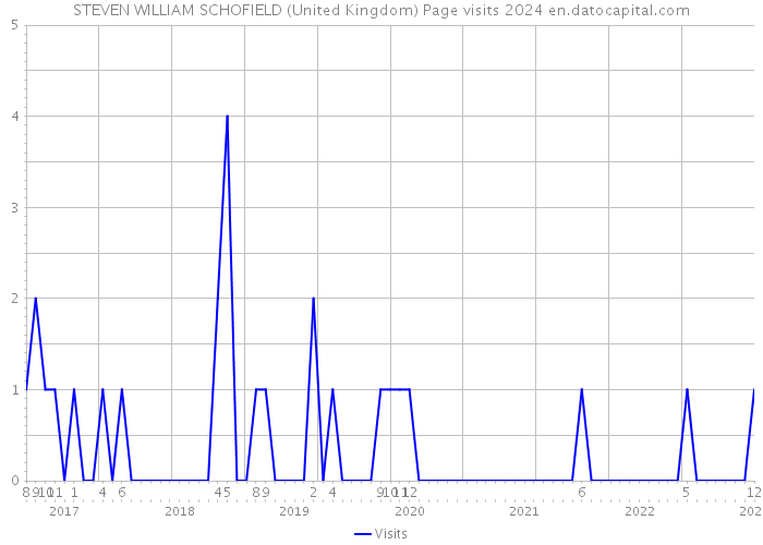 STEVEN WILLIAM SCHOFIELD (United Kingdom) Page visits 2024 