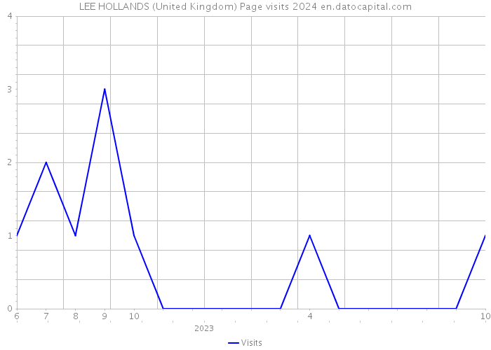 LEE HOLLANDS (United Kingdom) Page visits 2024 