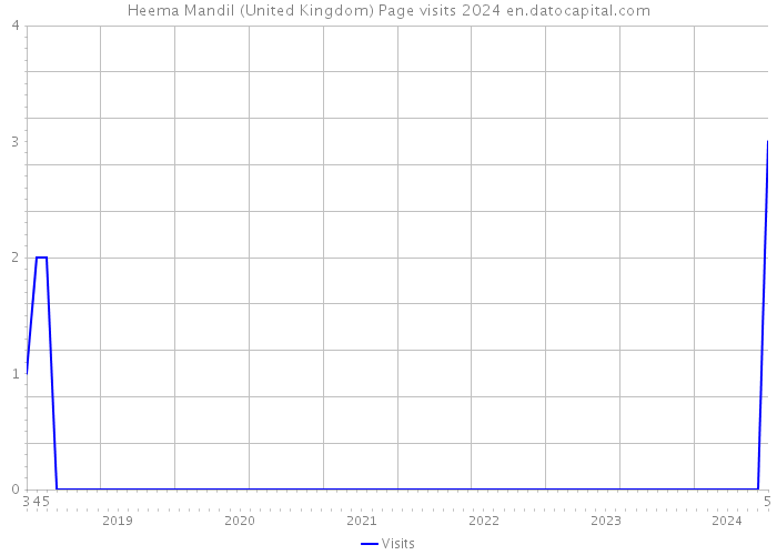 Heema Mandil (United Kingdom) Page visits 2024 