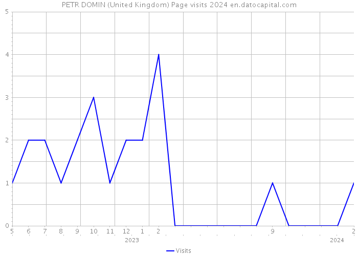 PETR DOMIN (United Kingdom) Page visits 2024 