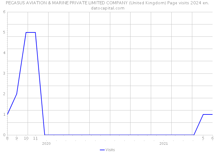 PEGASUS AVIATION & MARINE PRIVATE LIMITED COMPANY (United Kingdom) Page visits 2024 