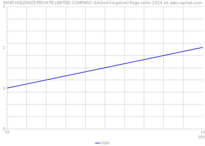MIND HOLDINGS PRIVATE LIMITED COMPANY (United Kingdom) Page visits 2024 