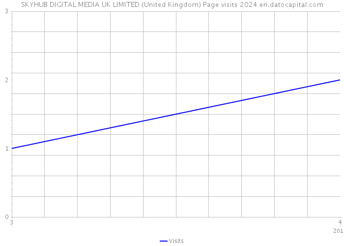 SKYHUB DIGITAL MEDIA UK LIMITED (United Kingdom) Page visits 2024 