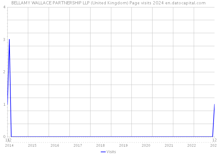 BELLAMY WALLACE PARTNERSHIP LLP (United Kingdom) Page visits 2024 