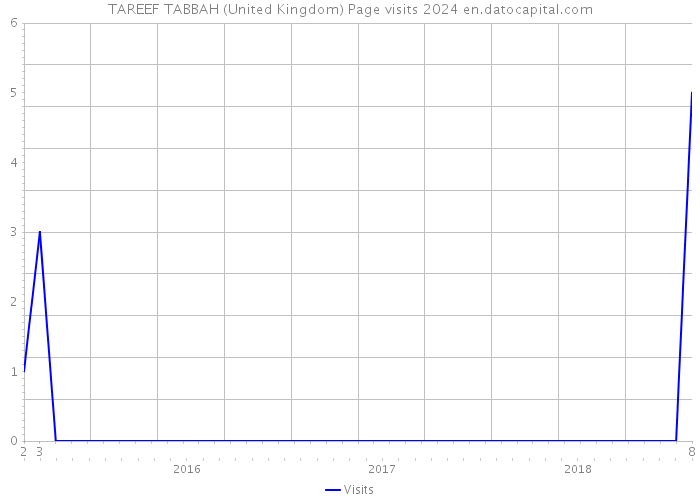 TAREEF TABBAH (United Kingdom) Page visits 2024 