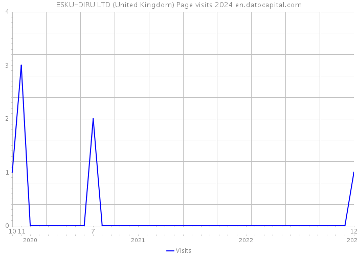 ESKU-DIRU LTD (United Kingdom) Page visits 2024 
