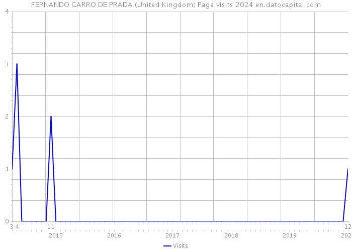FERNANDO CARRO DE PRADA (United Kingdom) Page visits 2024 