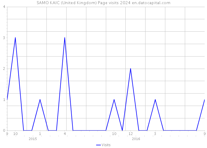 SAMO KAIC (United Kingdom) Page visits 2024 