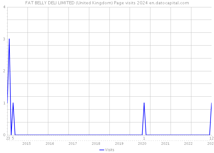 FAT BELLY DELI LIMITED (United Kingdom) Page visits 2024 