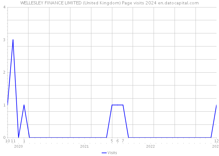 WELLESLEY FINANCE LIMITED (United Kingdom) Page visits 2024 